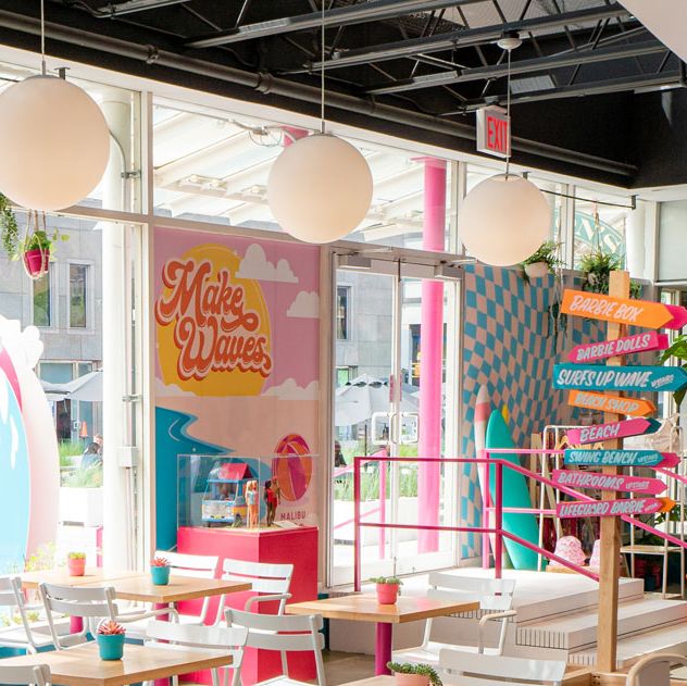 Inside the Real-Life Malibu Barbie Café Opening in NYC and Chicago
