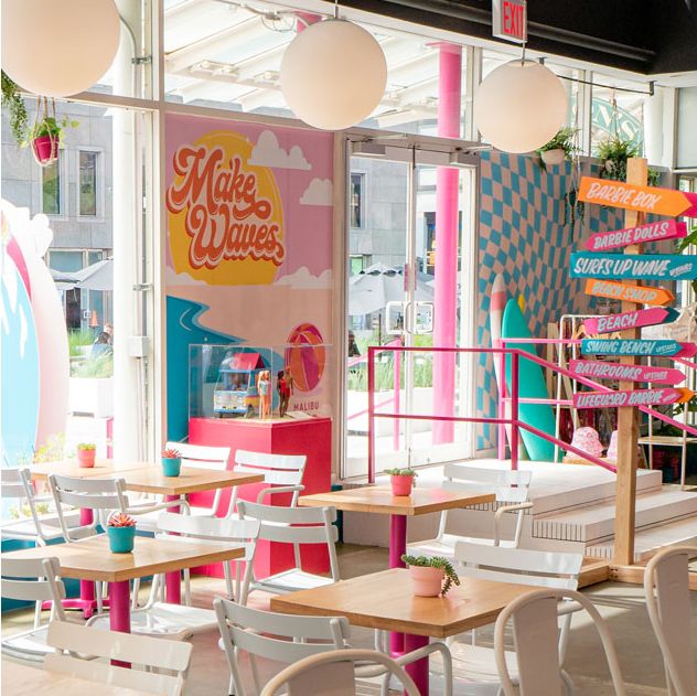 Inside the Real-Life Malibu Barbie Café Opening in NYC and Chicago