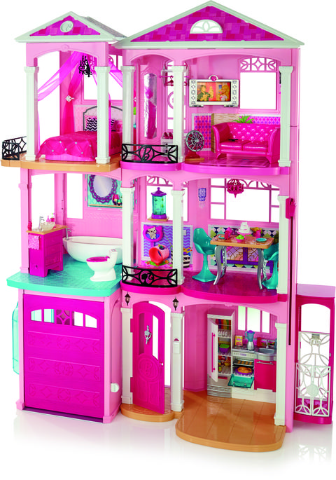 Toy, Playset, Dollhouse, Magenta, Barbie, Doll, Shelf, Furniture, Shelving, 