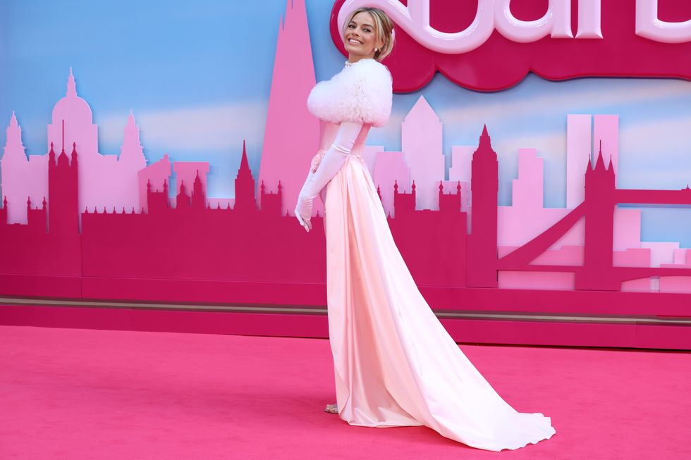 london, england july 12 margot robbie attends the european premiere of barbie at cineworld leicester square on july 12, 2023 in london, england photo by lia tobygetty images for warner bros