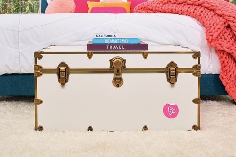 Furniture, Pink, Table, Baggage, Trunk, Rectangle, 