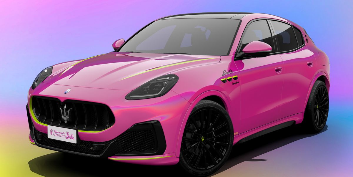 Barbie estrena coche: este Maserati Grecale rosa