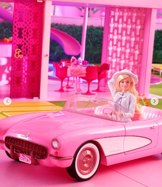 barbie movie corvette