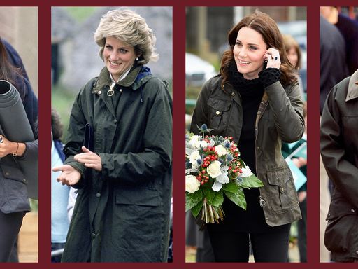 Tutor Ontstaan katje Photos of Kate Middleton, Princess Diana, & More Royals Wearing Barbour