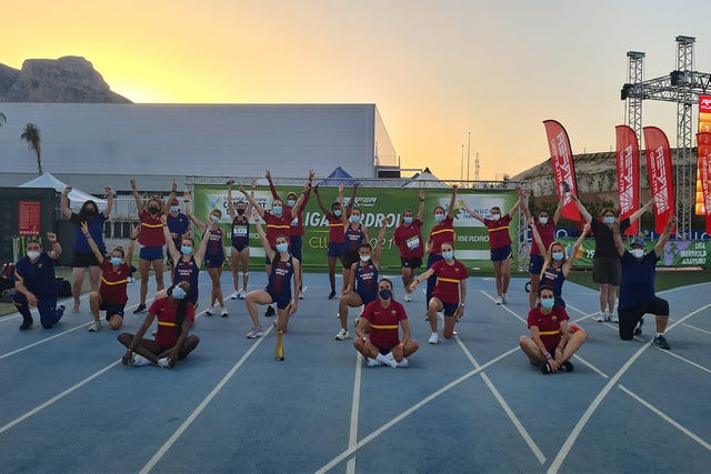 el fc barcelona de atletismo, campeón de españa de clubes 2021