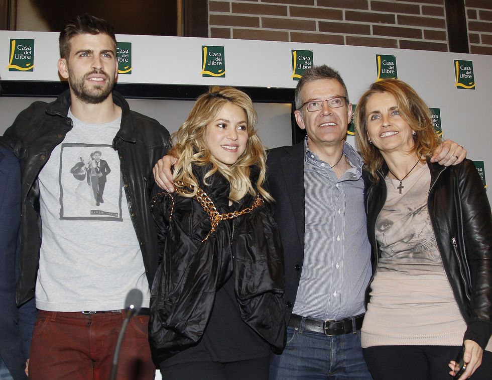 shakira and pique attend pique's father book presentation