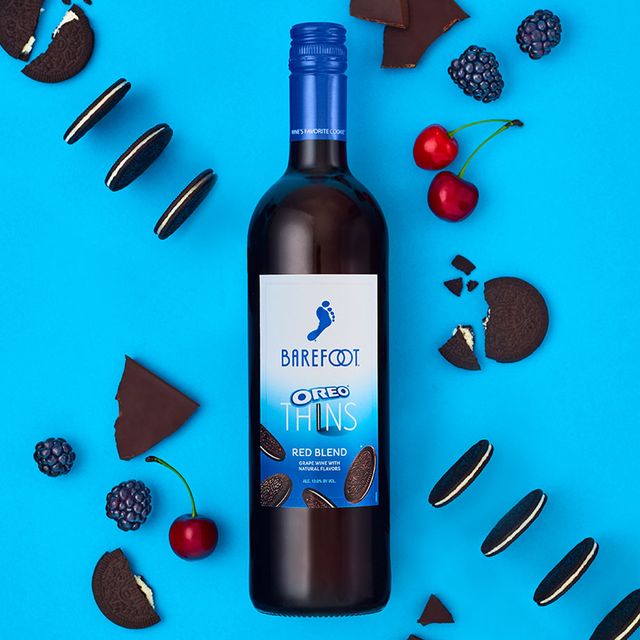 barefoot x oreo thins cookies red blend wine