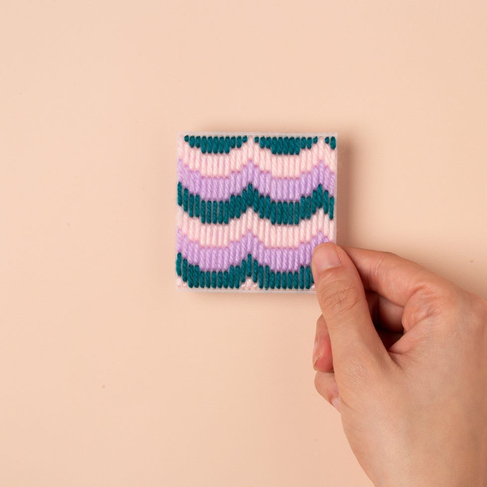 the scallop bargello stitch is perfect for craft projects for your home