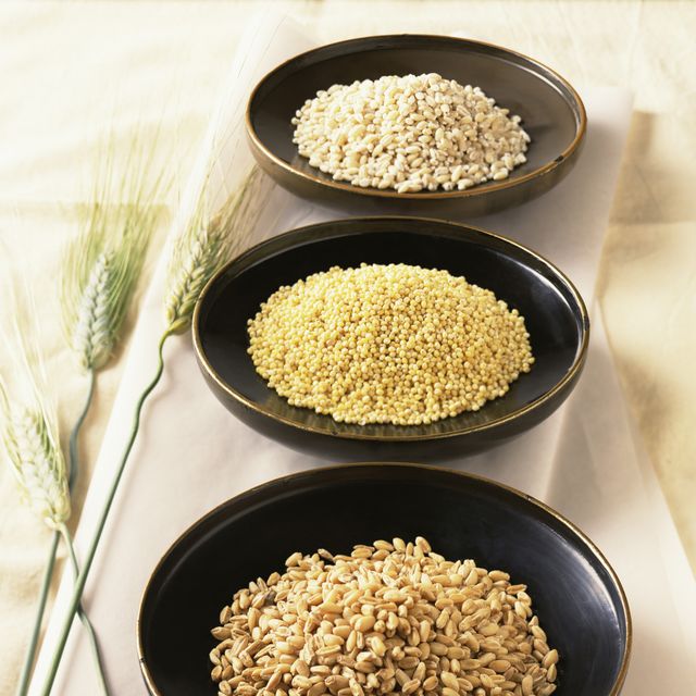 Barley , quinoa , and wheatberries