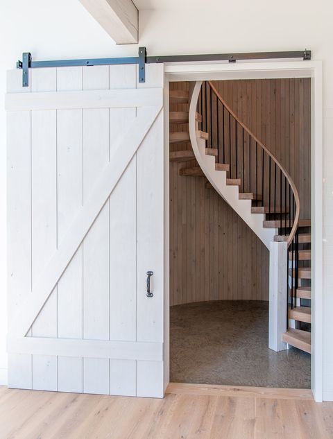 Stairs, Property, Door, Room, Floor, Handrail, Wood, Hardwood, Architecture, Wood flooring, 