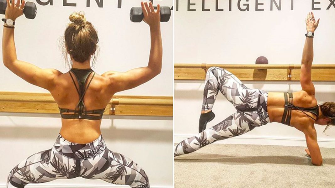 Latina Model uses Ballet Barre for an Ultimate Core Workout!