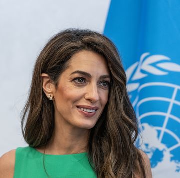 barrister amal clooney during the meeting with secretary 