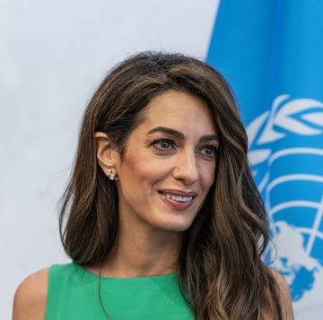 barrister amal clooney during the meeting with secretary 