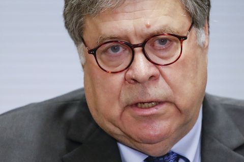 us attorney general william barr speaks on operation legend, the federal law enforcement operation, during a press conference in chicago, illinois, on september 9, 2020 photo by kamil krzaczynski  afp photo by kamil krzaczynskiafp via getty images