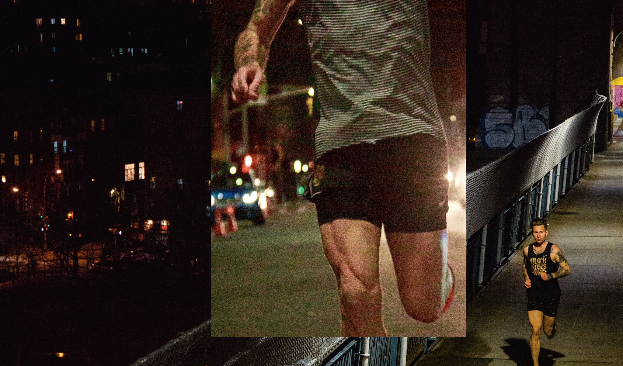 Leg, Thigh, Night, Human leg, Fashion, Snapshot, Standing, Urban area, Human, Shorts, 