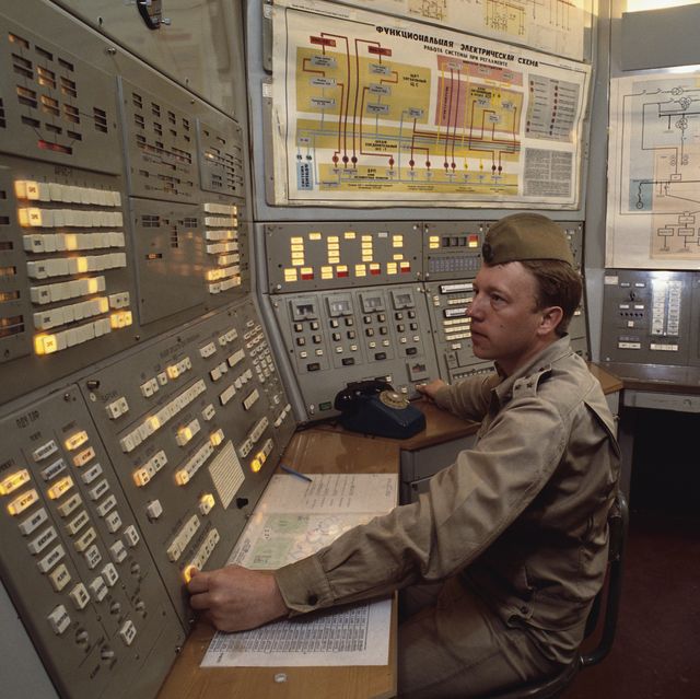 control room at nuclear missile base, outside of moscow photo by robert walliscorbis via getty images