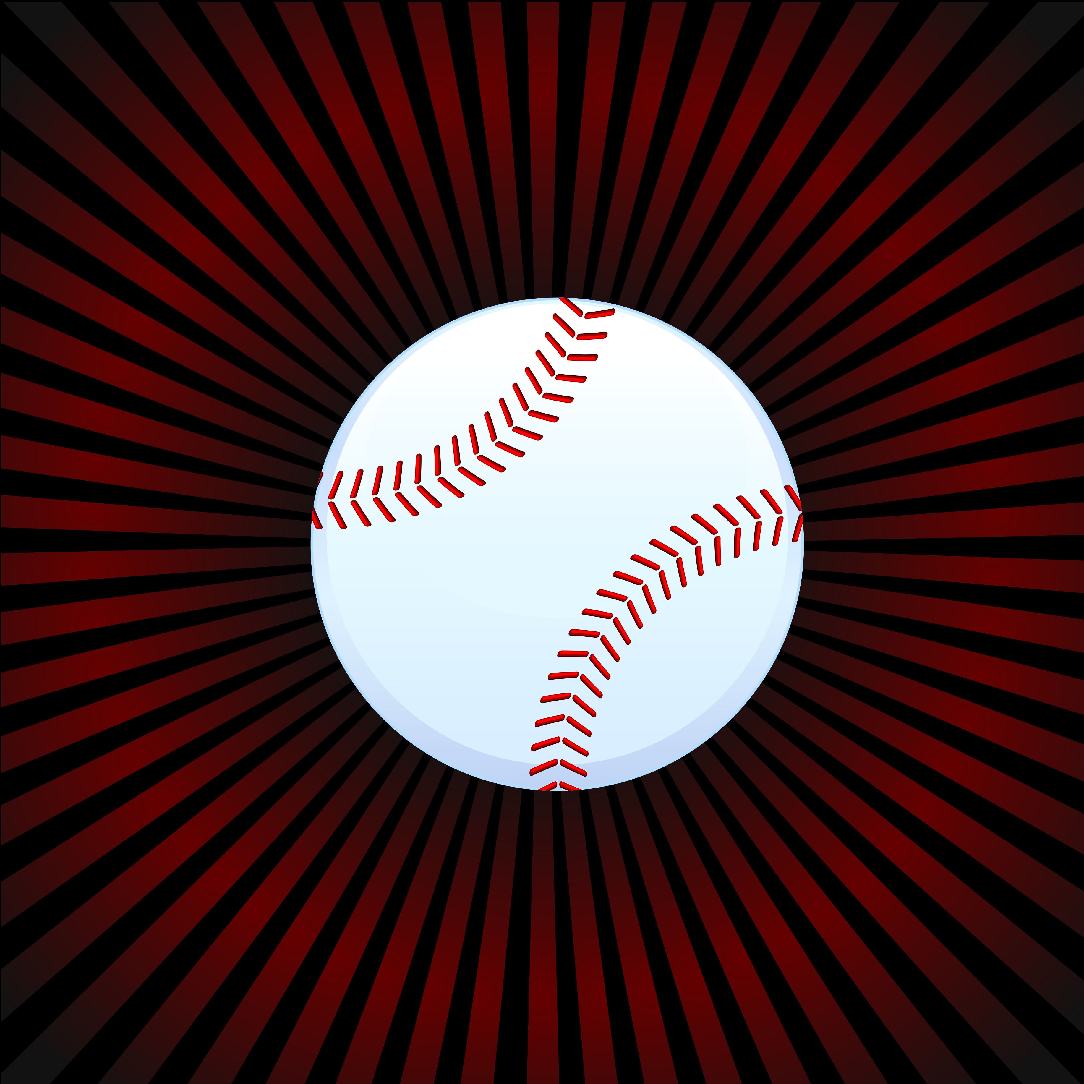 Simple black baseball Royalty Free Vector Image in 2023