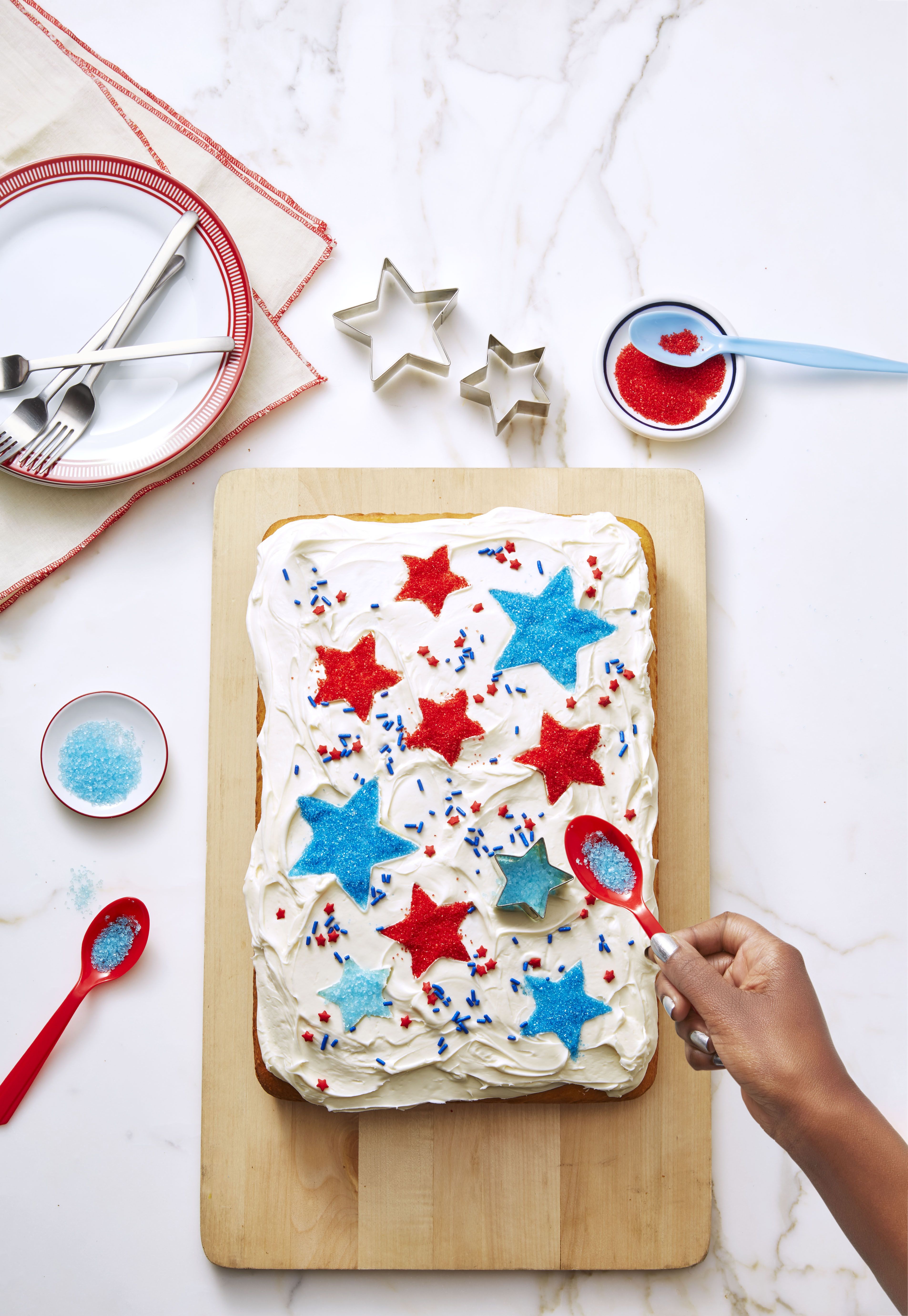 American Flag Cake | This cake was made for a group of guys … | Flickr