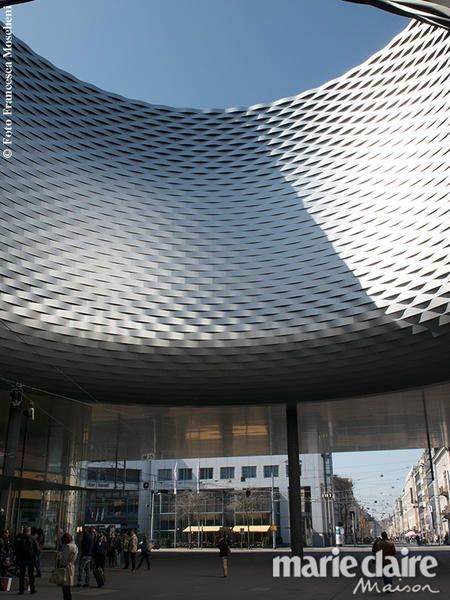 Architecture, Building, Sky, Shade, Pavilion, Roof, Daylighting, Facade, Convention center, Metal, 