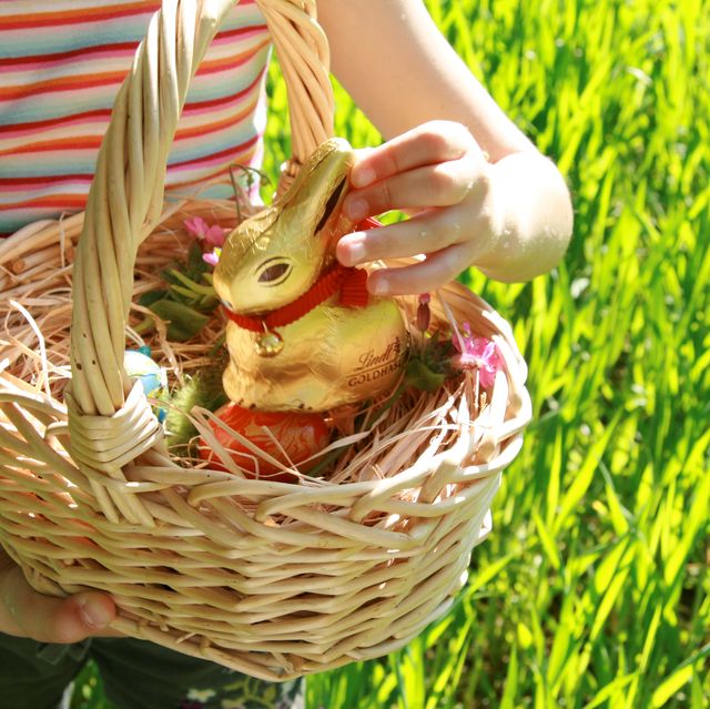 Adorable Bunny Happy Easter Bucket Easter Bunny Rabbit Blue Basket Easter  Basket Bag for Kids Carrying Eggs and Candy, Egg Hunt Bag, Blue