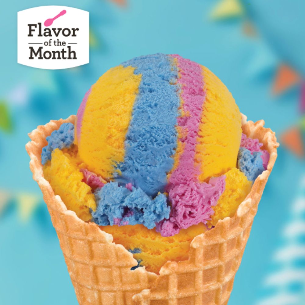 Baskin-Robbins Has a New Flavor That Swirls Cake Batter and Buttercream Ice Creams Together