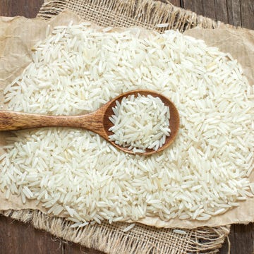 Basmati rice with a spoon basmati rice with a spoon