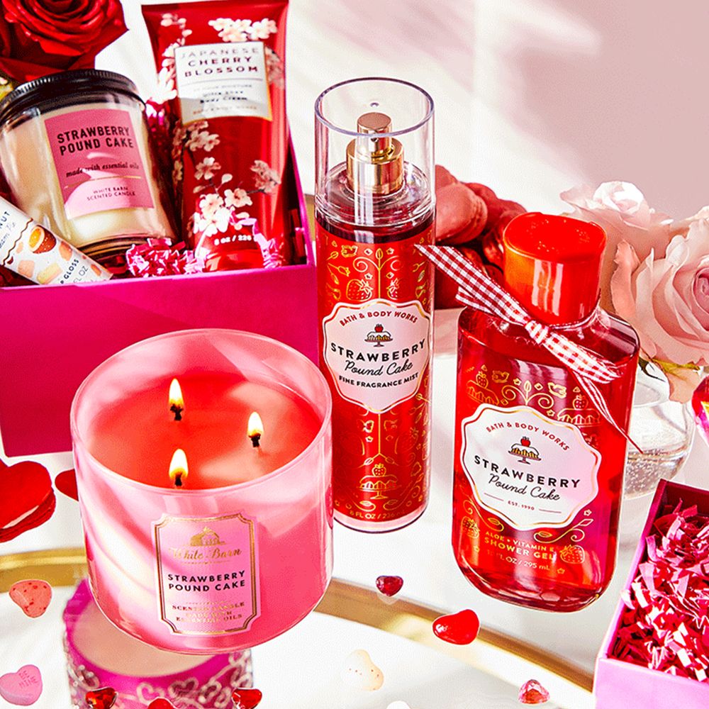 valentines day candles bath and body works