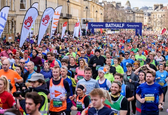 runners at the bath half marathon