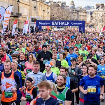 runners at the bath half marathon