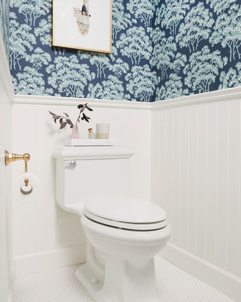 bathroom, toilet, tile, toilet seat, room, plumbing fixture, property, purple, wall, tap,