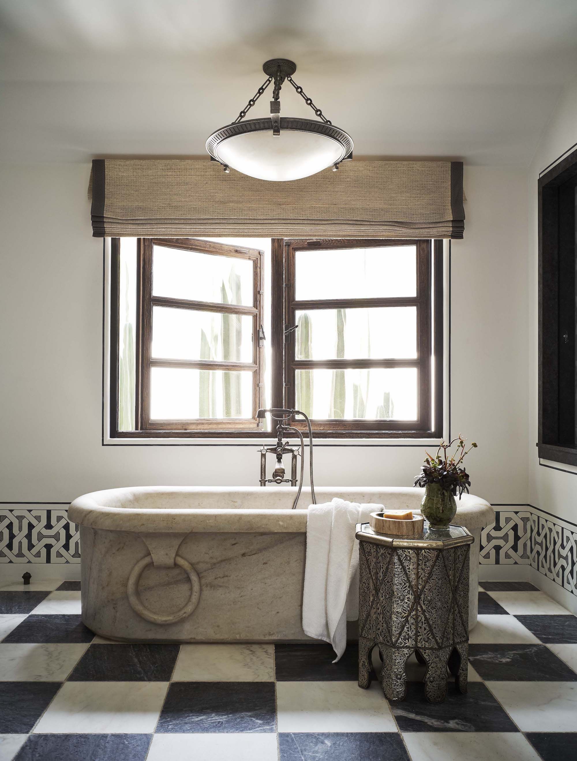 How to Create a Neutral Glam Basement Bathroom