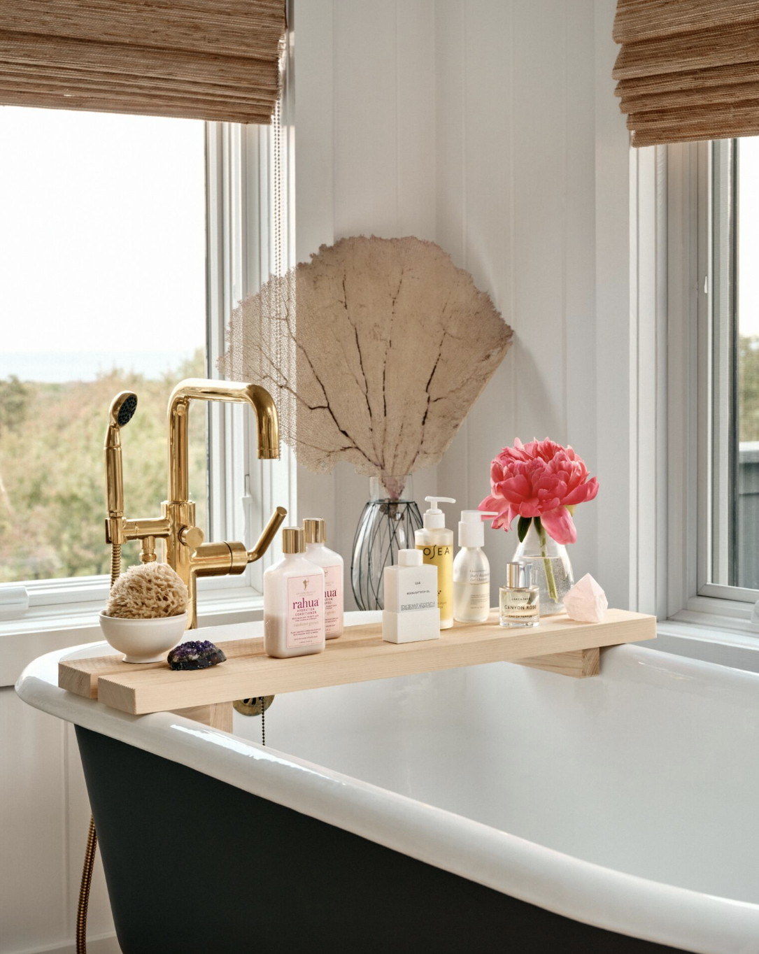 Bathroom Corner Shower Shelves - Living Simply House