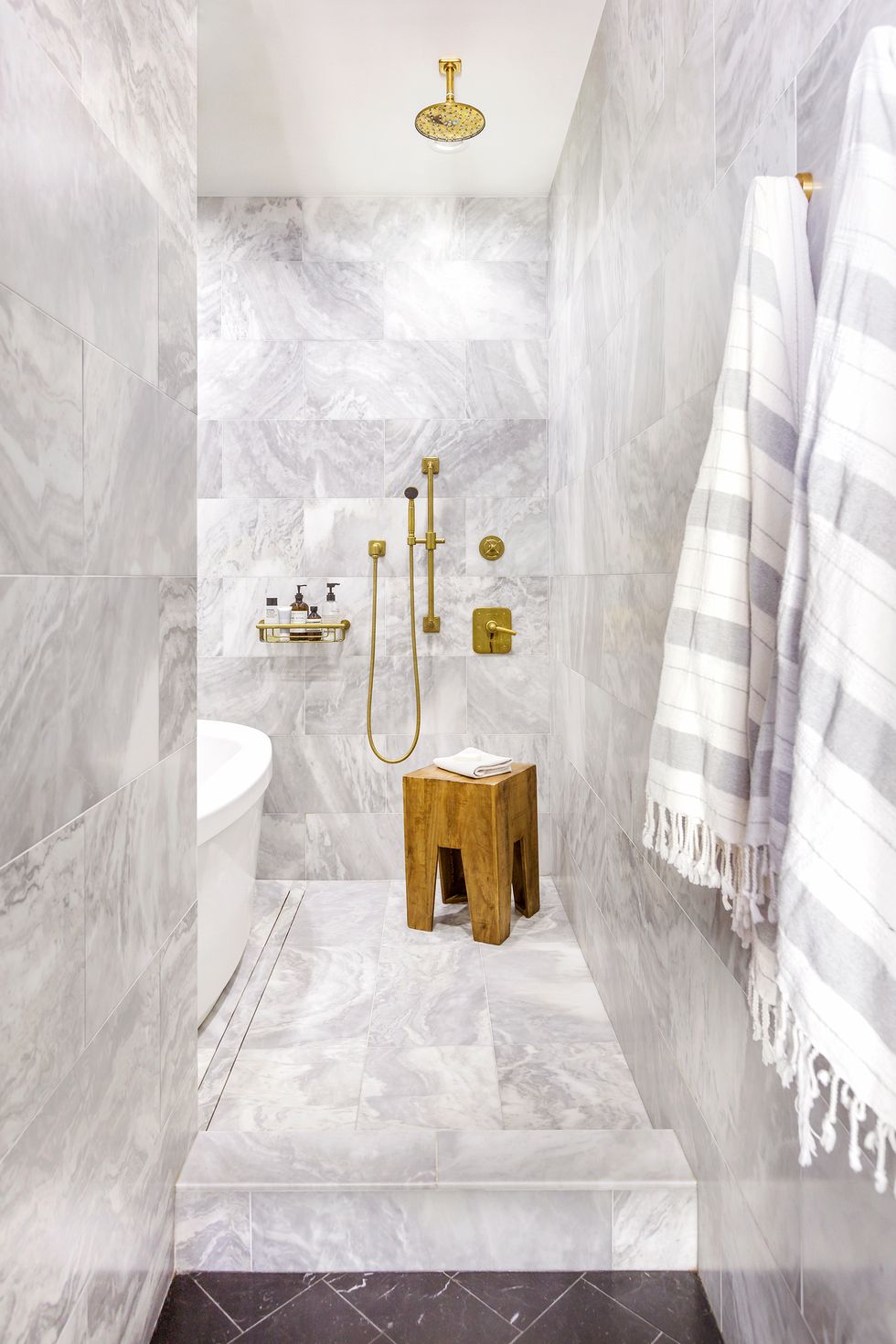 Marble Shelf Above Bathroom Sink Design Ideas