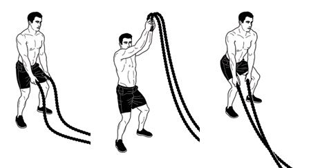 Battling Ropes Exercises - 22 Battling Ropes Moves and 5 Workouts 