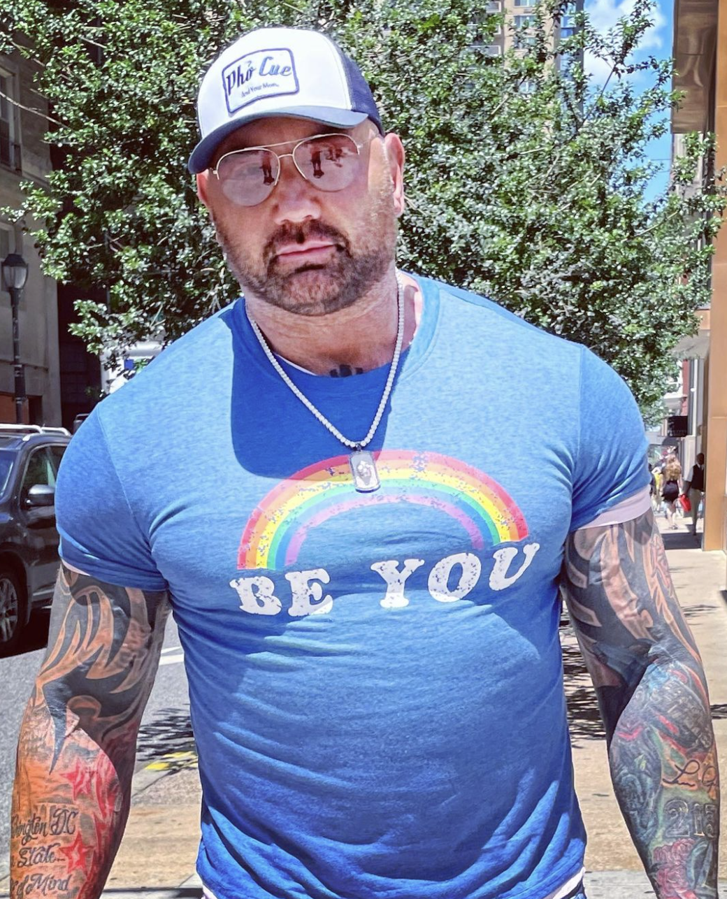 How many times has Dave Bautista been married?