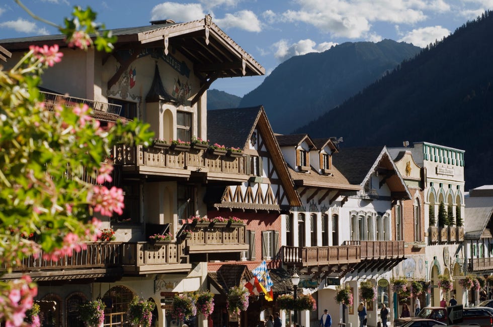 bavarian style village located near cascade mountains