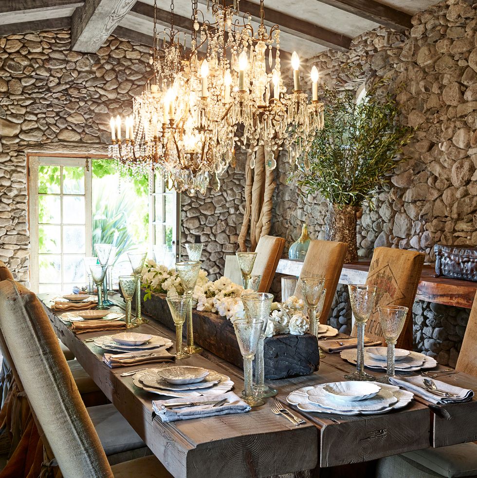 rustic french dining scheme