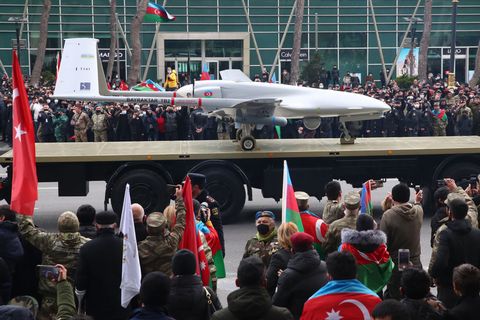 military parade in baku, azerbaijan marks end of nagorno karabakh conflict