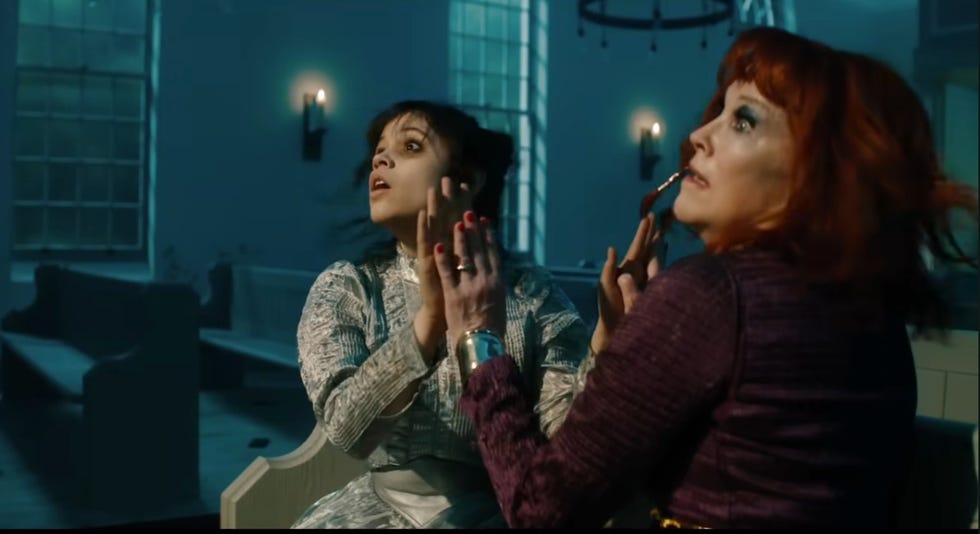 astrid and delia dance to macarthur park in a scene from beetlejuice beetlejuice