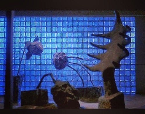 three of delia deetz's sculptures from beetlejuice
