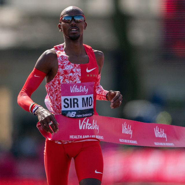 sir mo farah crosses the line to win the british championships 10,000 road race men the vitality london 10,000, monday 27 may 2019

photo bob martin for the vitality london 10,000

for further information medialondonmarathoneventscouk