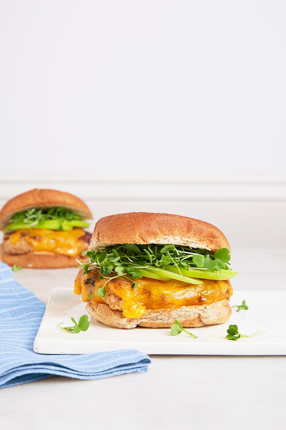 bbq chicken  cheddar burgers