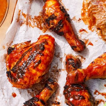 grilled chicken basted in bbq sauce