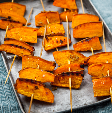 best vegetarian barbecue recipes barbecued sweet potato wedges