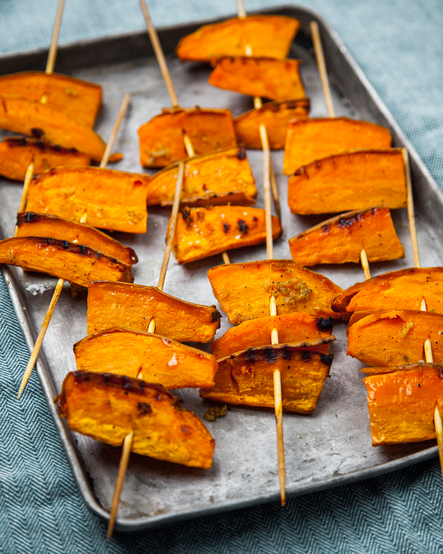 best vegetarian barbecue recipes barbecued sweet potato wedges
