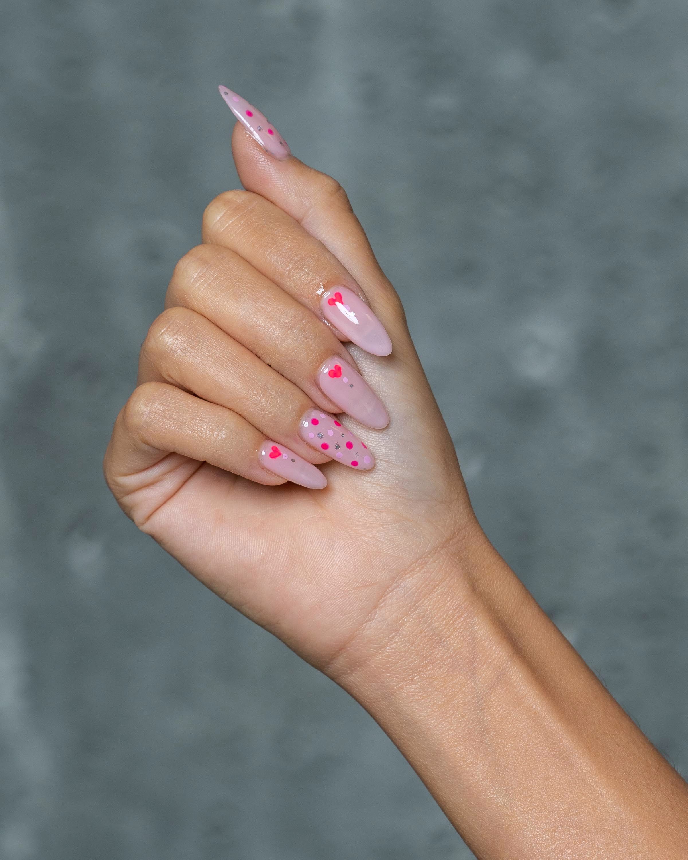 Crystal Nails USA - Pink color gradient nails with the 3 Step CrystaLac gel  polishes: 3S106, 3S107, 3S108 💜💕 🛒:  https://www.crystalnails.com/webshop/3step-gel-polish/3-Step-Crystalac-gel-polish---in-matching-bottles-552_455139  | Facebook