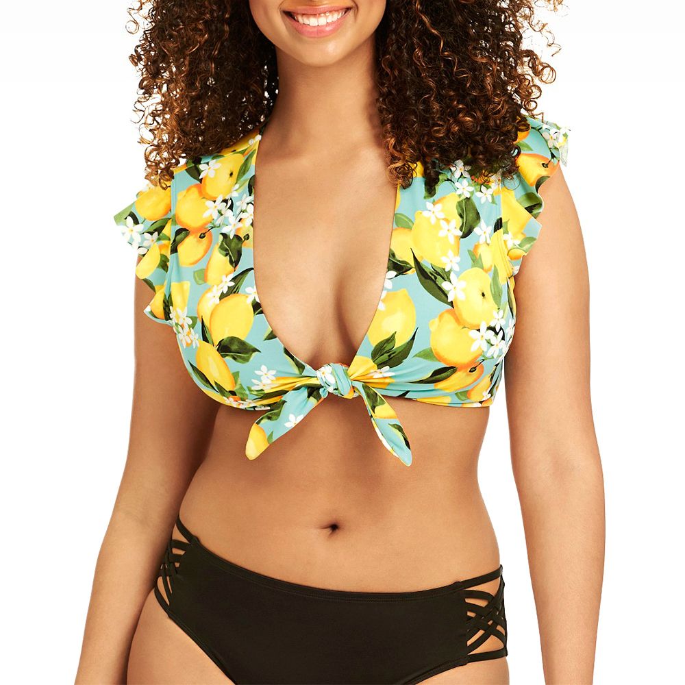 lemon short sleeve bikini