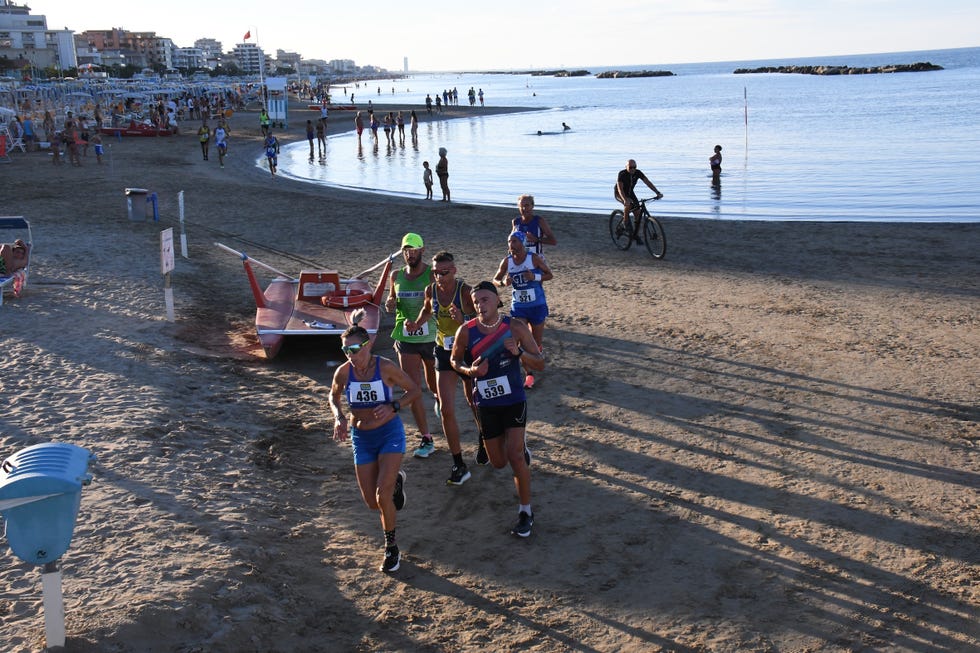 beach run