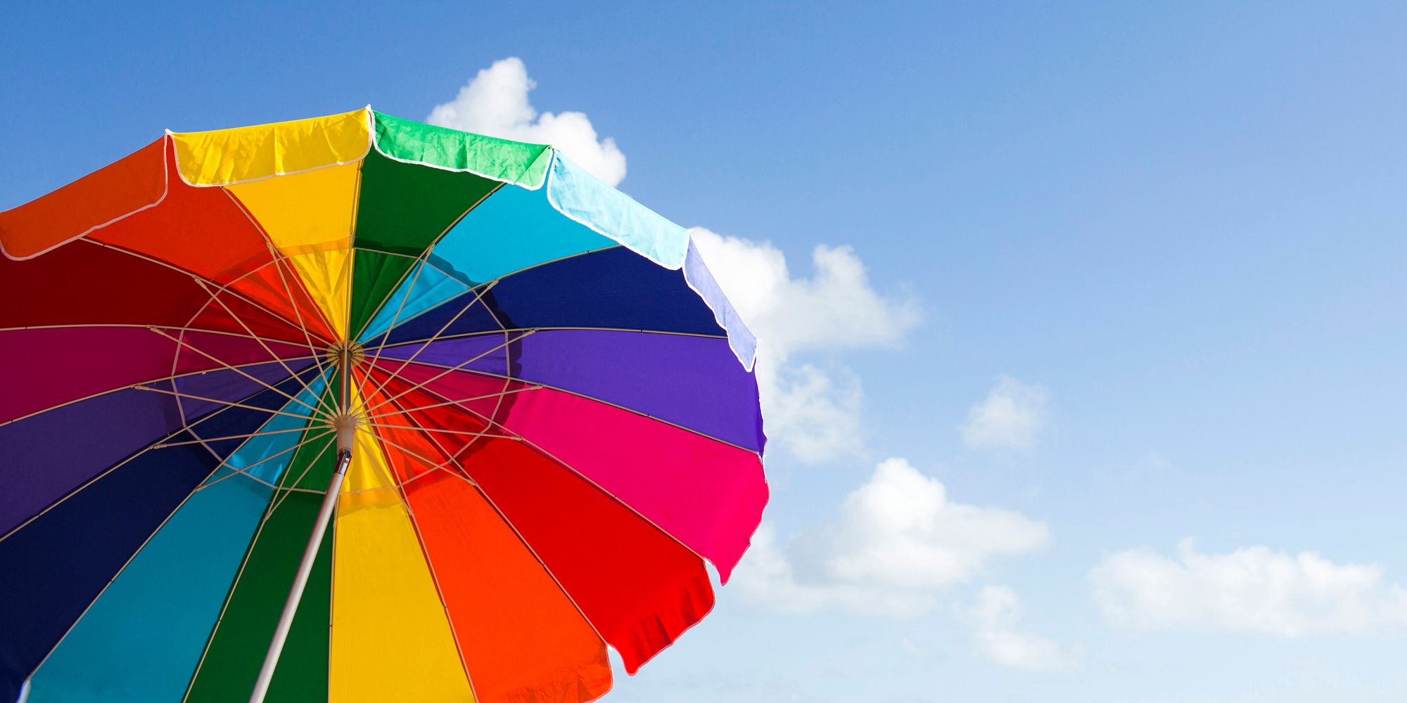 Beautiful store beach umbrellas