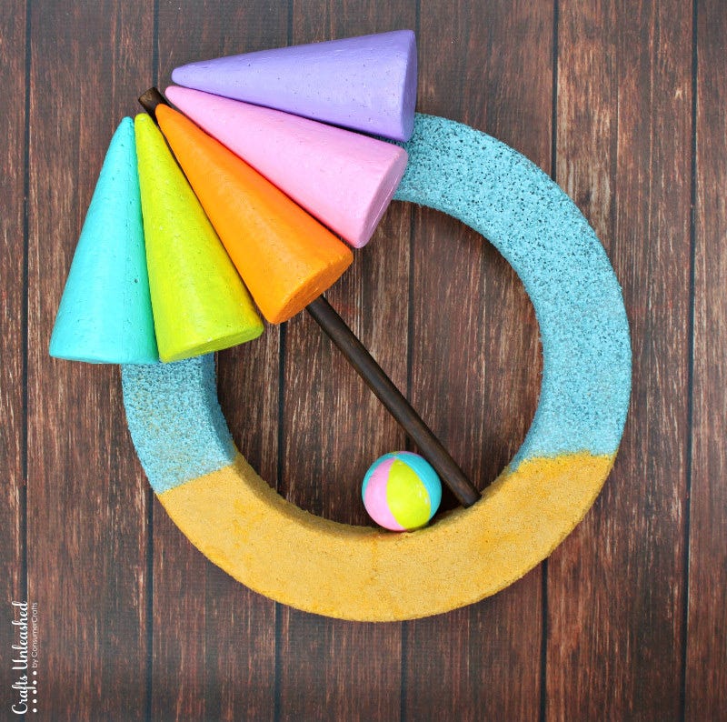 Beach Umbrella - Summer Wreaths